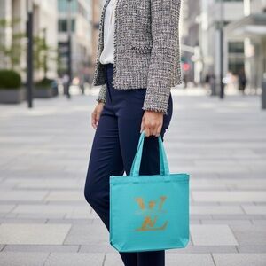 Stylish Blue Tote Bag